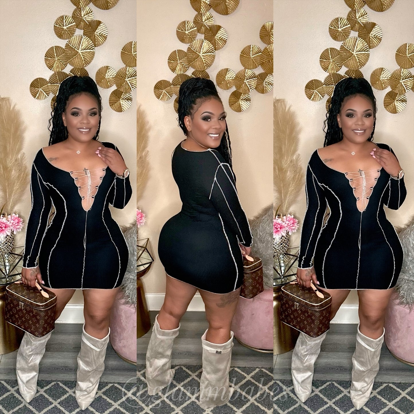 CALI BABE DRESS (BLACK)
