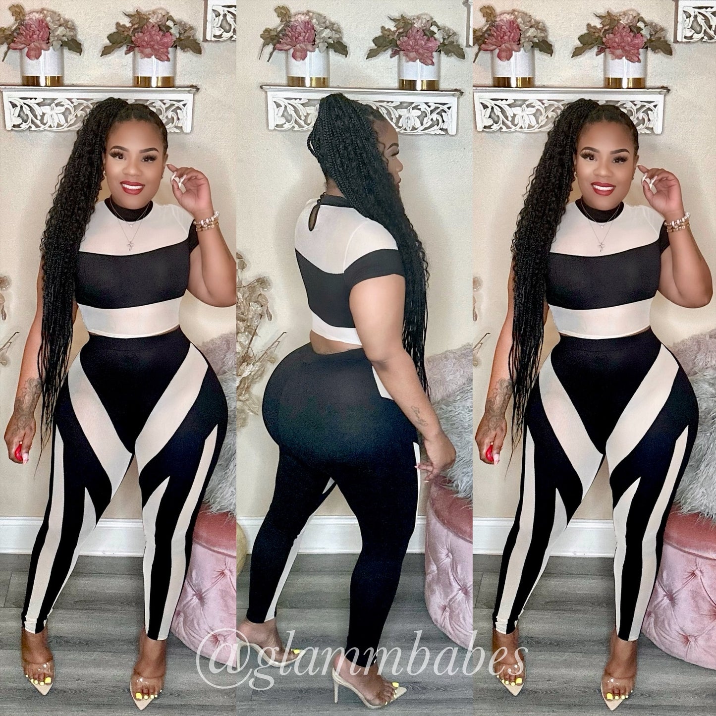 KYLIE SET (BLACK/NUDE)