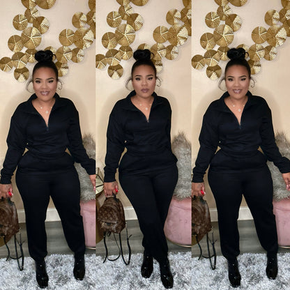 BLACK JOGGER SET