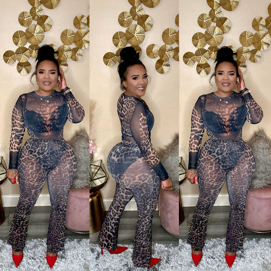 WILDLIFE MESH SET (LEOPARD)
