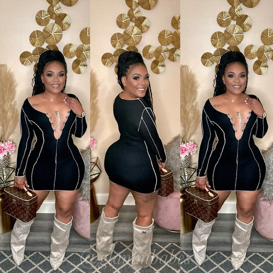 CALI BABE DRESS (BLACK)