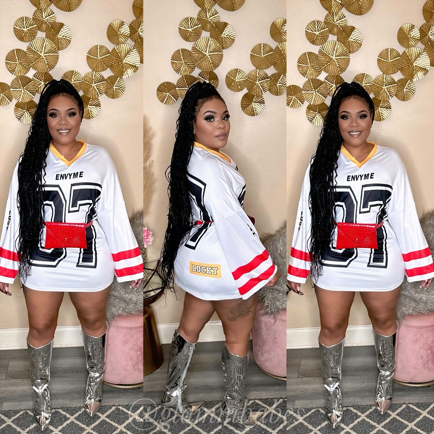 ENVYME JERSEY DRESS (MULTI)