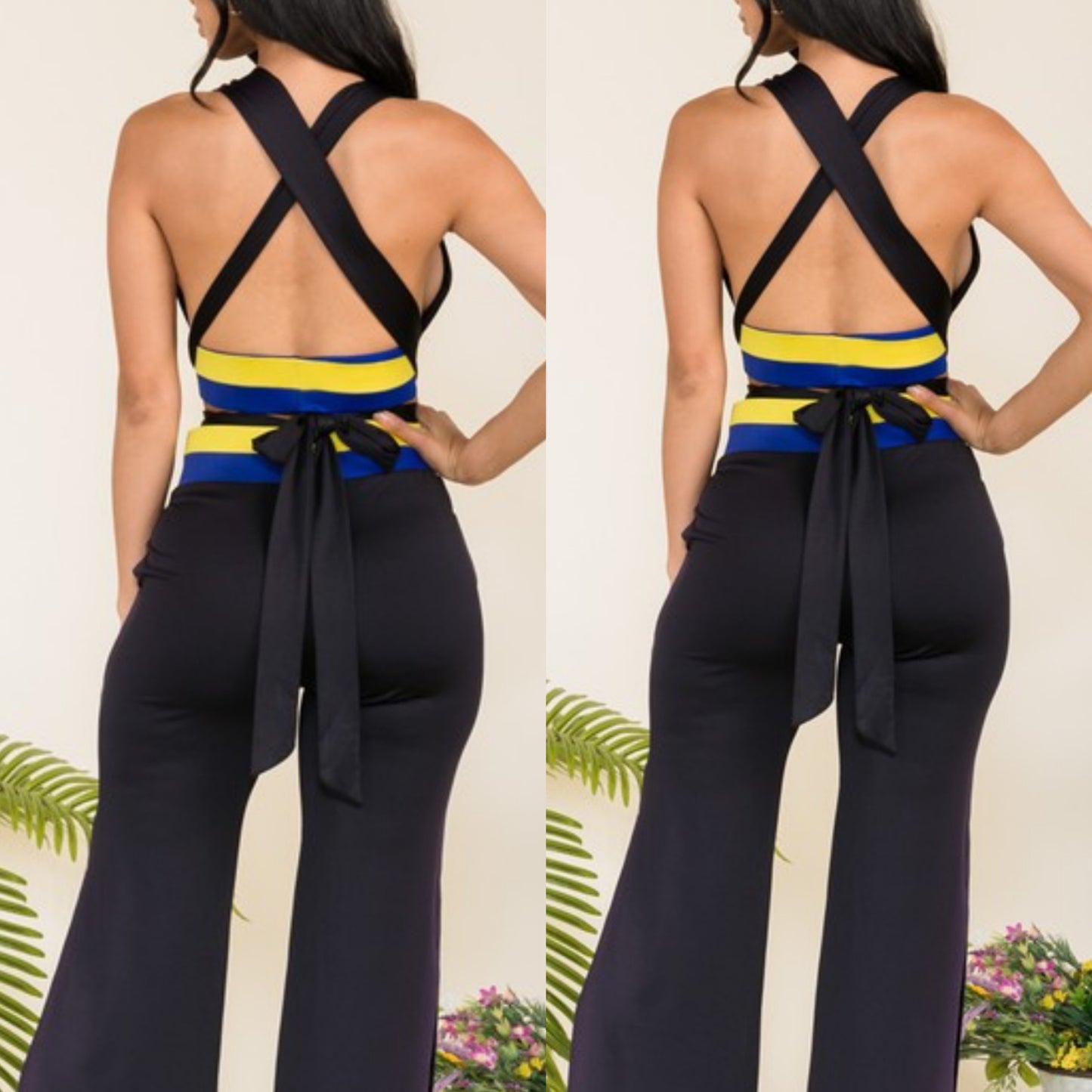 MAKE WAY BABE SET (BLACK/MULTI)
