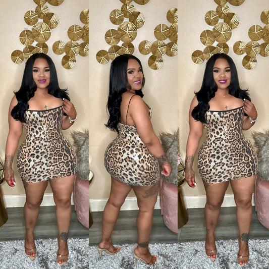 LEOPARD SEQUINS MINI