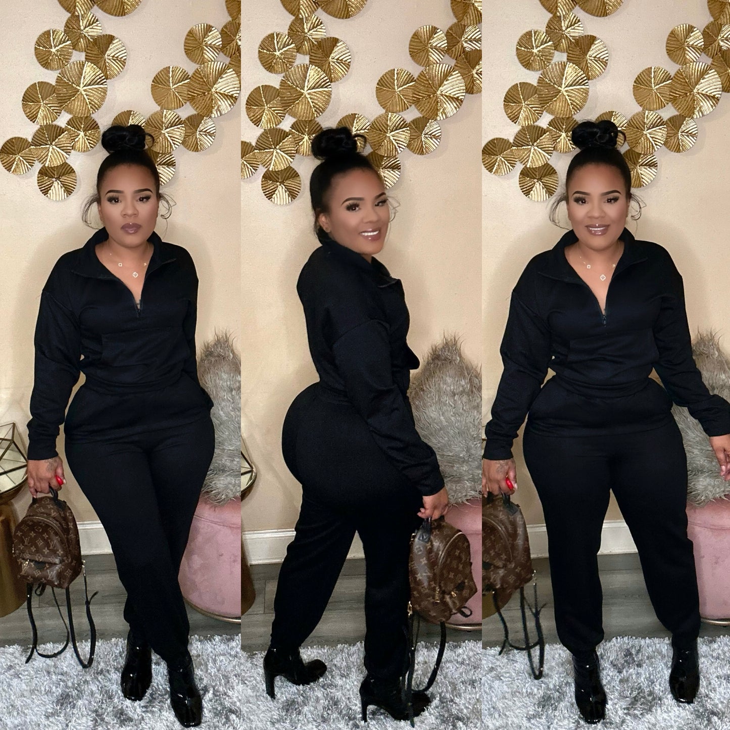 BLACK JOGGER SET