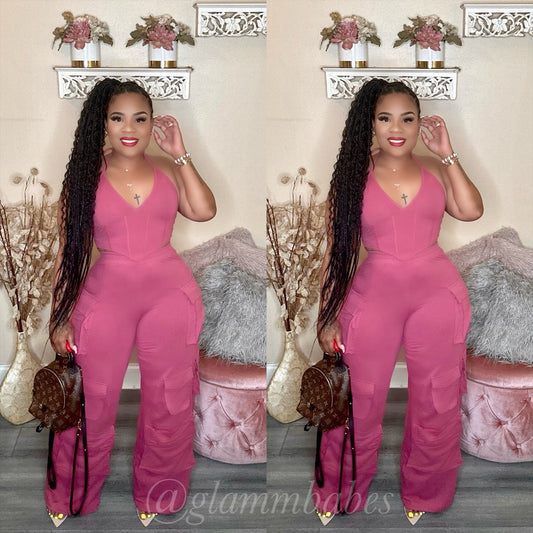 CARGO BABE SET (MAUVE)