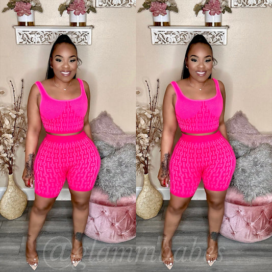MAZE BABE SET (NEON PINK)